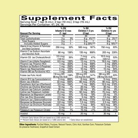 CHILDLIFE ESSENTIALS Kids Multivitamin & Mineral - Kids Vitamins, Liquid Multivitamin for Kids, Toddler Multivitamins, Liquid Vitamins, Baby Multivitamin - Natural Orange & Mango, 8 Fl Oz (Pack of 4)