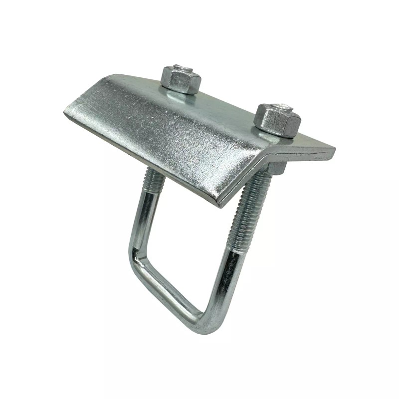 Brickyard Strut to Beam Clamp with Square U-Bolt and Nuts,