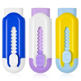 Retractable Eraser, Pack of 3, Pencil Eraser for Pencils,Assorted Color