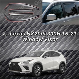 For Lexus NX200t 300H 2015-2021 In-Channel Vent Window Visor Sun Guard Deflector