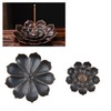Lotus Incense Holder Burner with 5 Holes & Removable Ash
