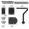 YONSIN Slide Bolt Gate Latch with Hook Heavy Duty, Sliding