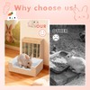 Essenhome Extra-Large 2-in-1 Rabbit Litter Box & Hay Feeder Set,