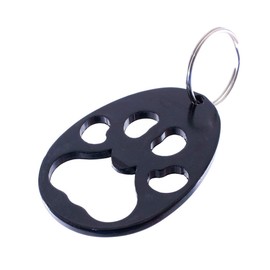 PARACORD PLANET Key Clips – Compact, Versatile, and Durable (Paw Print, Black)