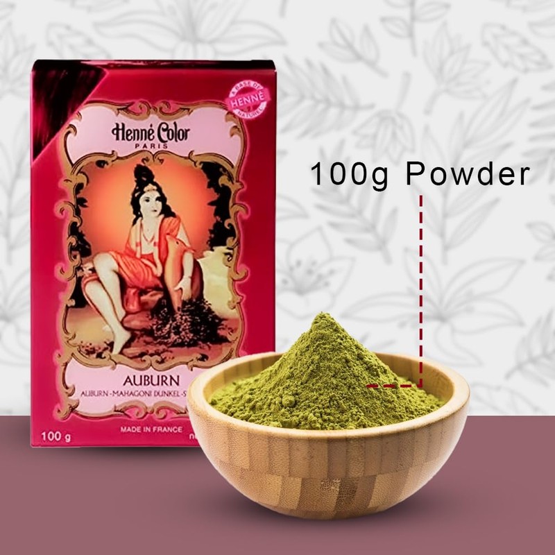 Henne Color Henna Powder 100g (Pack of 3) (Auburn)