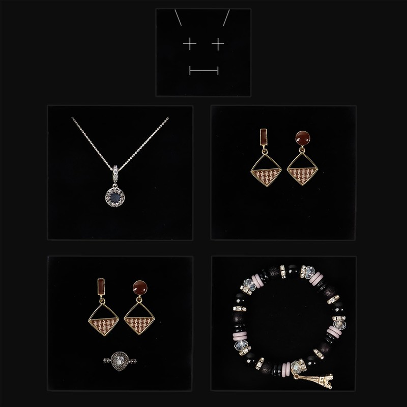 2 Pack Jewellery Gift Box 7.5x7.5x3.5cm Small Gift Boxes with