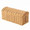 Large Rattan Cable Management Box, Decorative Large Power Strip and