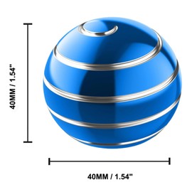 Kryfa Kinetic Desk Spinning Toy, Desk Toys for Office for Adults, Fidget Toys for Kids for Party Favors, Christmas Stocking Stuffers (40MM, Blue)