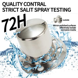 Rheedal 2Pcs 4.9inch Stainless Wheel Center Caps for 8 Lug Eagle Alloys Dually Wheel Rim 132-1 132, 4.9" Shaft 8.46" Flange Hub Cap Chrome Rear Wheel Cover
