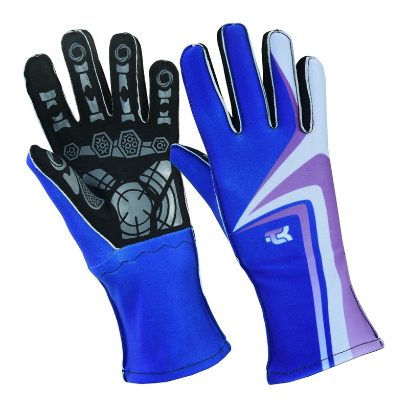 TK Karting Gloves Go-Kart Racing Gloves Rally Gloves Printed Design