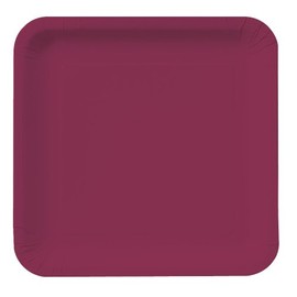 Creative Converting Placas, Burgundy, 22.8 cm, 1