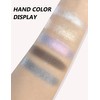 Jutqut Single Color Highlighter Eyeshadow, Long-lasting Pigmented Sparkle Eye Shadow
