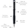 Pentel QE517A Twist-Erase III Mechanical Pencil, 0.7 mm, Black Barrel