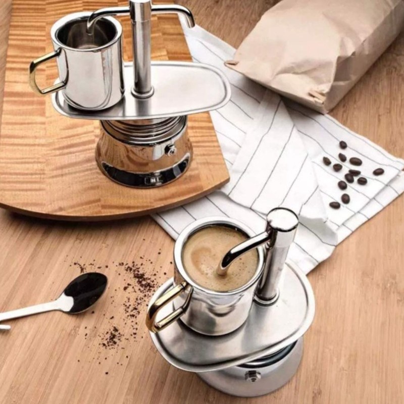 Single Spout Mocha Pot Stainless Steel Hand Pour Latte Classic
