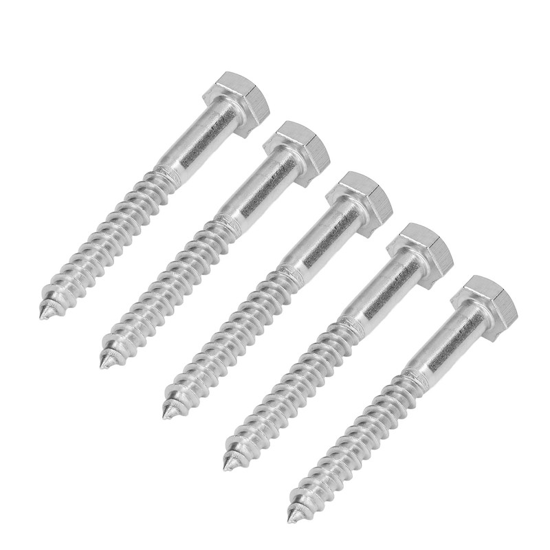 304 Stainless Steel Half Thread Bolt Wood Hex Lag Screws