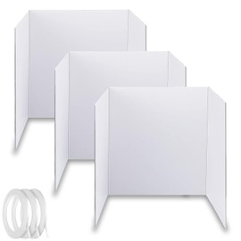 LonlyEagle Medium Trifold Poster Board, 24 x 16inches Poster Board with Double Sided Tapes and Cardboard, Corrugated Presentation,Science Fair Display Boards for School Project, Science Fair, Business