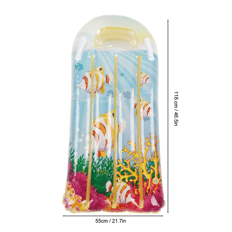 Inflatable Pool Float Kids Lounger Thickened PVC Swimming Floating Mat