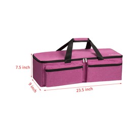 CACTIYE Carrying Case Compatible with Cricut Explore Air and Maker, Waterproof Carry Bag, Compatible with Cricut Explore Air and Accessories (Pink-02, 1+1)