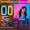 Smartphone Video Rig with RGB Light, Phone Stabilizer + 36