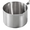 304 Stainless Steel Butter Warmer Pot 125ML Capacity Wooden Handle