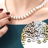 Rondelle Spacer Beads, 200pcs 6mm Flat Round Spacer Beads Metal