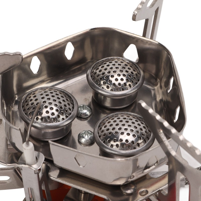 Mini Camping Gas Stove Windproof Stove Three Core Head Gas