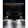 4X4FLSTC New LED Fog Lights Assembly Compatible with Honda Sedan