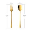 10Pcs Flatware Sets, Gold Spoons and Forks Set, Stainless Steel