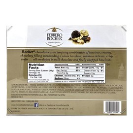 FERRERO New Ferrero Rocher Fine Hazelnut Chocolates, 48 Count, Chocolate Gift Box