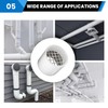 PVC Vent Cap for 2" Schedule 40 Pipe, Stainless Steel