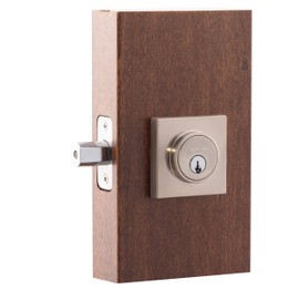 Copper Creek DBS2410SS Deadbolt Single Cylinder, Satin Stainless