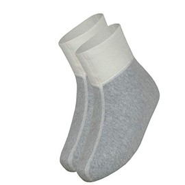 wobera Angora Foot Warmer or Bed Shoes with 75% Angora, silver grey