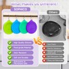 Sophico 2 Cup Round Silicone Storage Cover Lids Replacement for