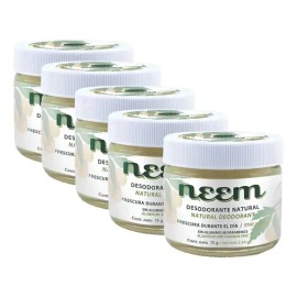 10 Desodorantes 100 Natural Neem Y Aceit Coco75 G Mandumed                                                                                            