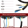 Black Braided Cable Management Sleeves Wire Loom Tubing Cord Protector