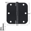 TDCHINGES 18 Pack Door Hinges 3.5 Inch Matte Black