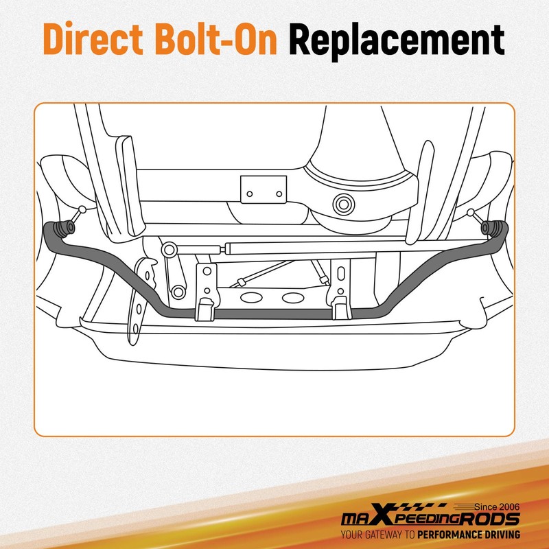 maXpeedingrods OD-1in Rear Stablizer Sway Bar Kit for Jeep Grand