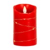 Kurt S. Adler Battery-Operated Flicker Flame Red Fairy Lights Candles,