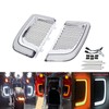 HDBUBALUS Engine Guard Lowers Grills Leg Fairing LED Turn Signal
