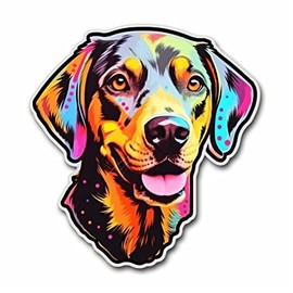 Yoonek Graphics Catahoula Leopard Catahoula Leopard Dog Vinyl Decal Sticker for Car, Laptop, Tumbler, More. #0010664-8