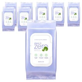 Banila Co. Clean It Zero Cica Hyaluronic Cleansing Tissue, 80 sheets, 8 pcs / 바닐라코 클린 잇 제로 시카 히알루론 클렌징 티슈, 80매입, 8개