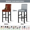 Lebaley 2 Pack Bar Stool Covers with Backs Waterproof Stretch