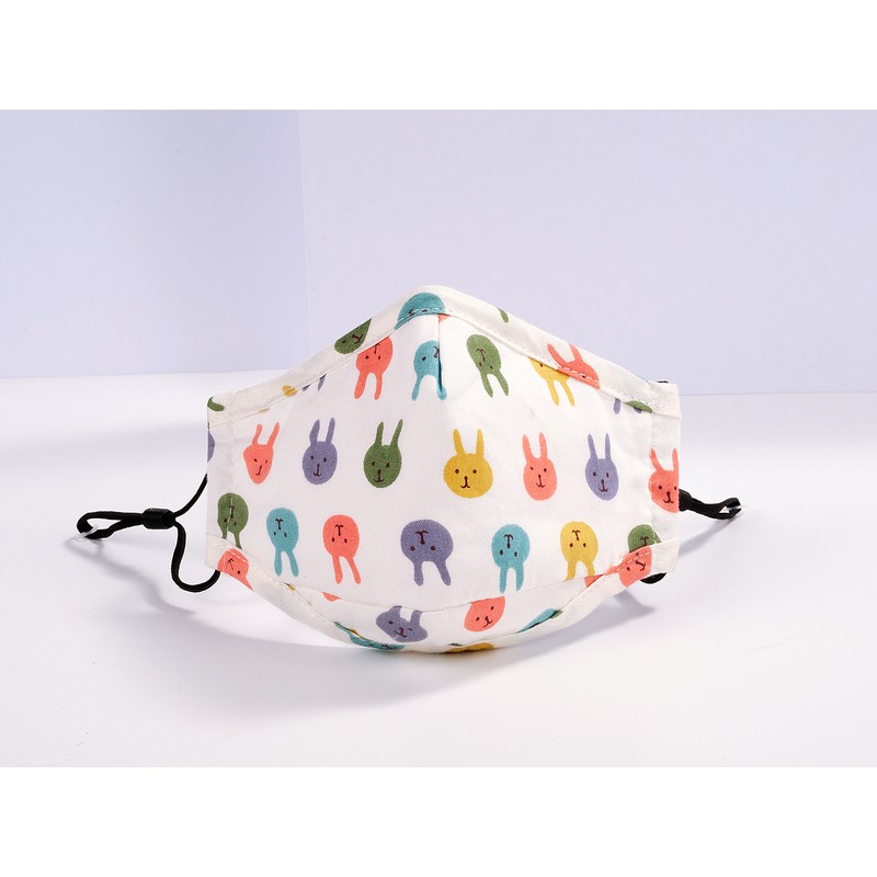 3-7 Years old Kids Face Masks Reusable, 100% Cotton, Triple