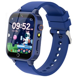 Cosjoype Upgrade Kids Smart Watch for Kids with 39 Puzzle Games HD Camera Video MP3 Player Habit Tracking Pedometer Flashlight 12/24 hr Kid Watches Gift for 4-12 Year Old Boys Toys for Kid