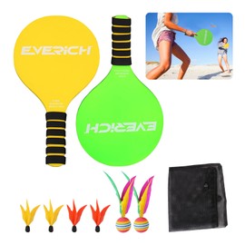 heizi Badminton Windproof Wings Outdoor Park Indoor Outdoor Play Children Parents and Children Outdoor Sports (8 Piece Set (Random Color))