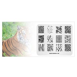 Stamp plate animal pattern leopard tiger cow zebra multi-pattern template print image nail art stamper nails tool