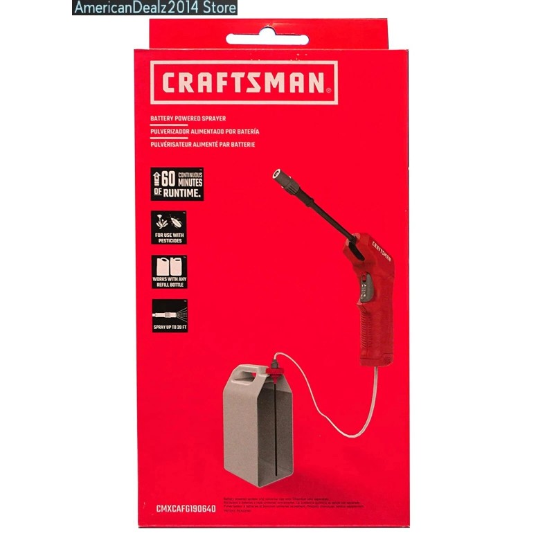 Craftsman Battery Powered Sprayer Wand NEW - Eliminates Pumping