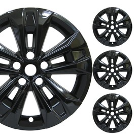 PACRIM 17" Gloss Black Wheel Skin Set Made for Chevy Equinox LT Crossover SUV (2025) |Durable ABS Plastic Wheel Cover |Fits Directly Over OEM Wheel