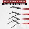 Set of 2 Floating Shelf Brackets 11 inch Multiple Mounting
