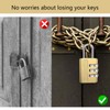 Pack of 3 Padlock Small Zinc Alloy Locker Lock Combination